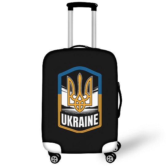 Ukraine Shield Badge Trident Emblem Ukrainian Luggage Covers