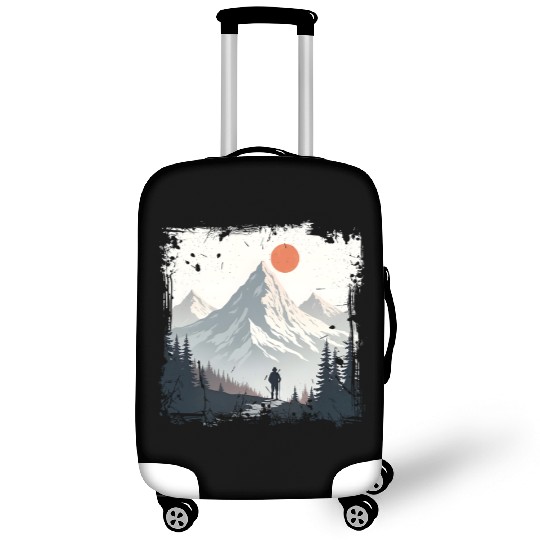 Serene Mountain Wilderness Scene Luggage Covers
