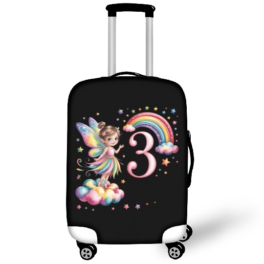 Magical Rainbow Fairy Elf 3nd Birthday Girl Luggage Covers