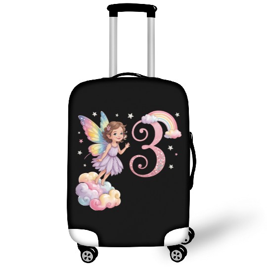 Magical Rainbow Fairy Elf 3nd Birthday Girl Luggage Covers