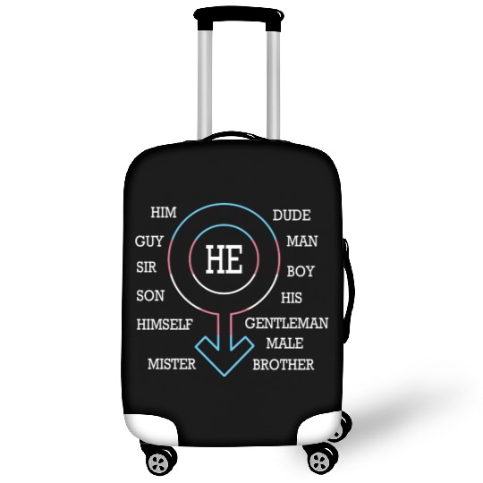 Gender Neutral Pride Month Gender Pronouns Luggage Covers