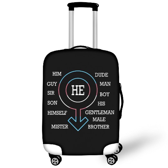Gender Neutral Pride Month Gender Pronouns Luggage Covers