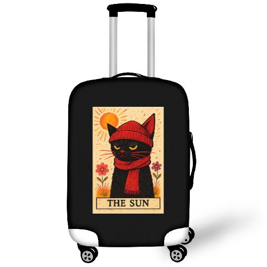 Grumpy Cat Tarot Card The Sun Luggage Covers