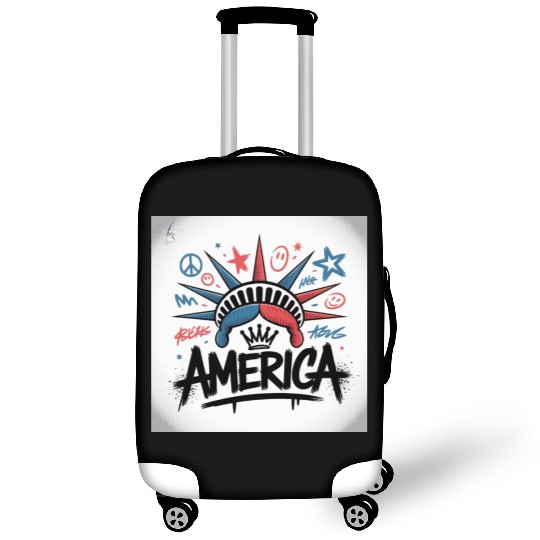 Statue of Liberty USA Graffiti Zero Limit Brand Luggage Covers