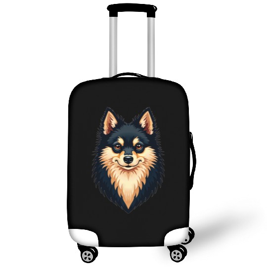 “Pomeranian” – Bold & Beautiful Dog Illustration Luggage Covers