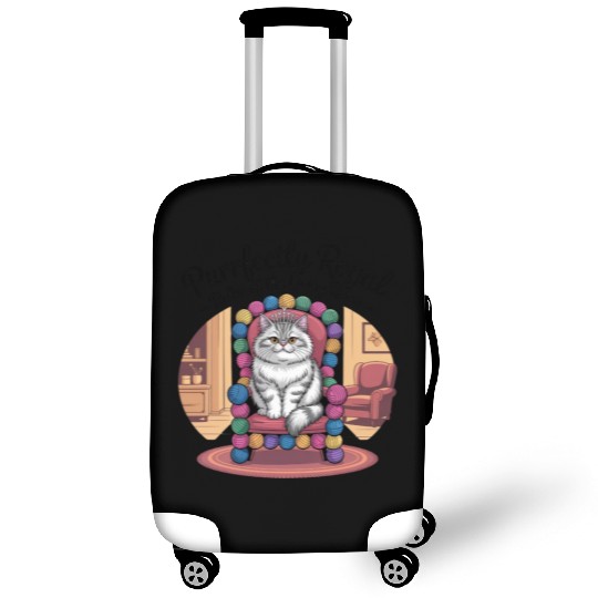 Purrfectly Royal – Ruler of the Living Room Luggage Covers