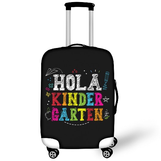 Hola Kindergarten Spanish Teacher Back to School Luggage Covers
