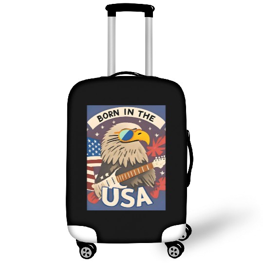 Born in the USA Bald Eagle Rock Guitar Luggage Covers