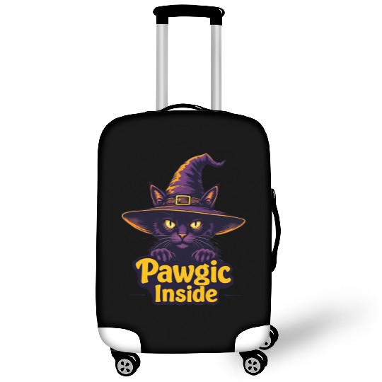 Enchanted Cat Witch Luggage Covers Design