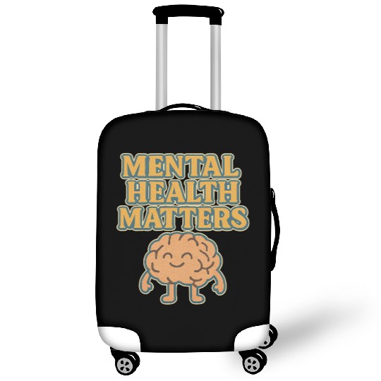 Mental Health Matters Hand-Drawn Illustration Luggage Covers