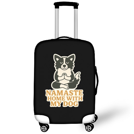 Peaceful Dog Meditation Design Luggage Covers