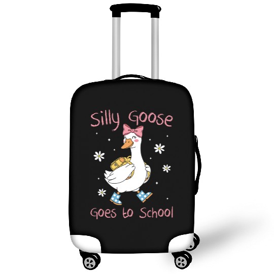 Silly Goose Back to School Funny Luggage Covers