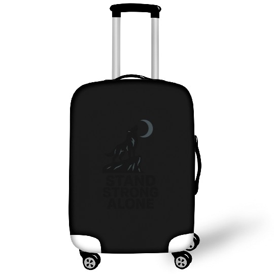 Stand Strong Alone – Lone Wolf Cliff Design Luggage Covers