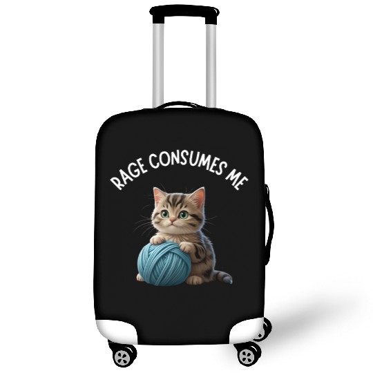 Cute Angry Cat Luggage Covers