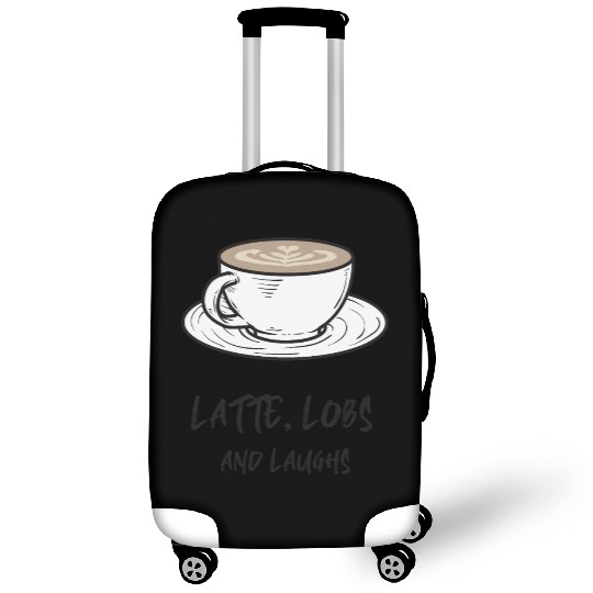 Latte, Lobs and Laughs - Pickleball Coffee Luggage Covers