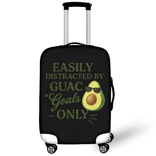 easily distracted by guac goals only AI 1 Luggage Covers