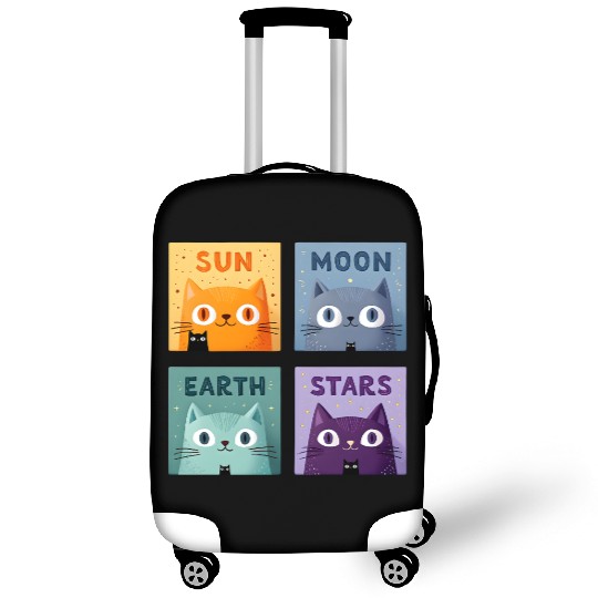 Funny Cat Luggage Covers | Retro Cat Meme Luggage Covers