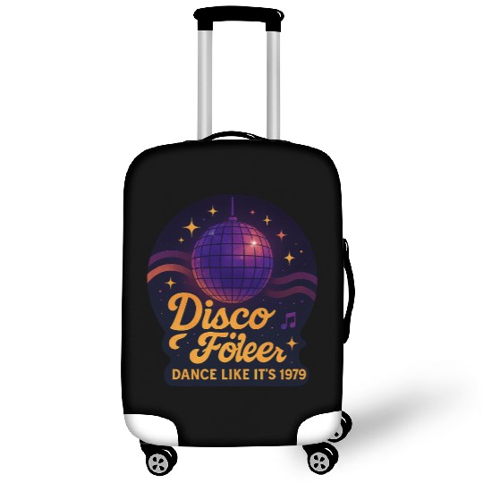 Disco Foiler 1970s Dance Luggage Covers