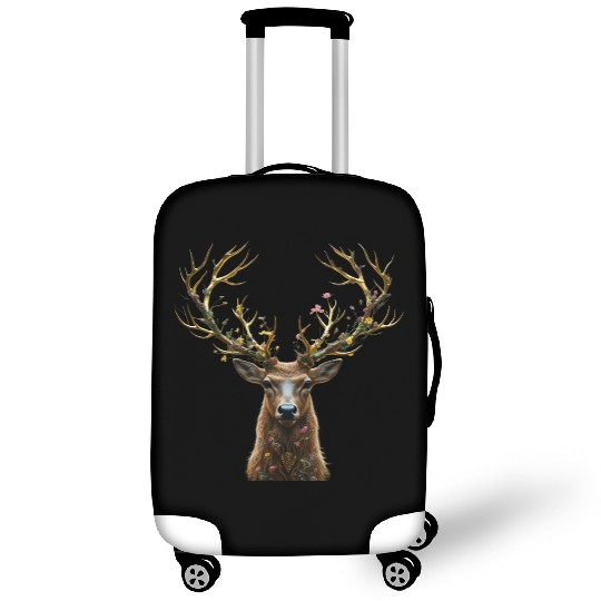Enchanted Forest Deer Illustration Luggage Covers
