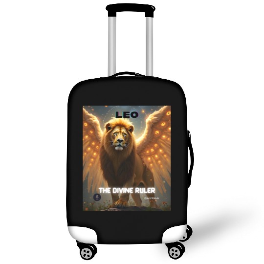 Leo the Divine Ruler with Angel Wings Luggage Covers
