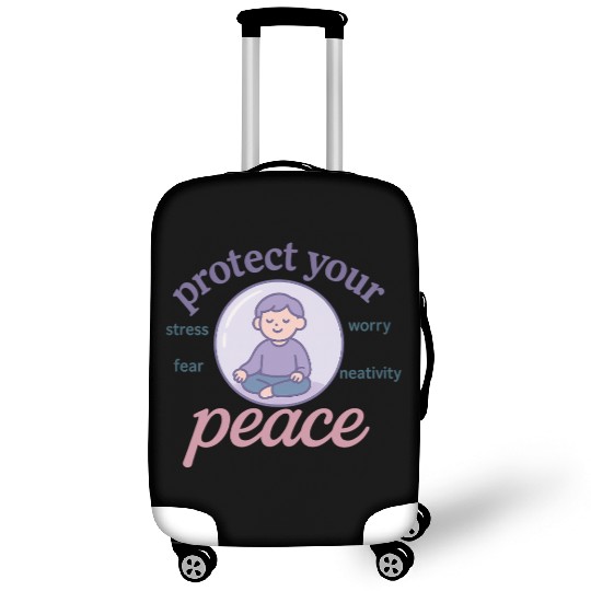 Serene Peaceful Meditation Design Luggage Covers