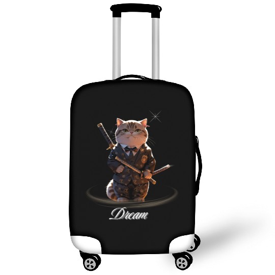 Samurai Cat in Formal Kimono Luggage Covers