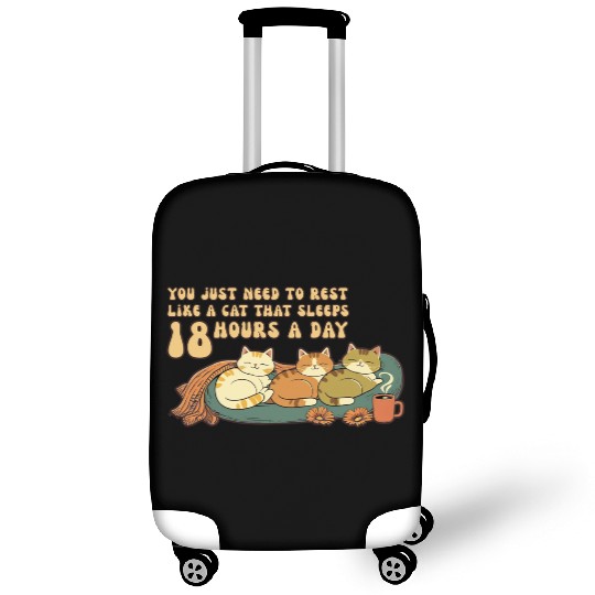 Relaxing Cat Nap Quote Design Luggage Covers