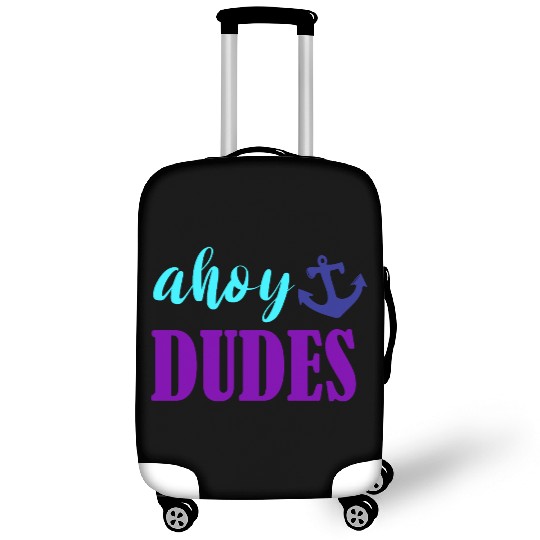 Ahoy Dudes Nautical Summer Luggage Covers