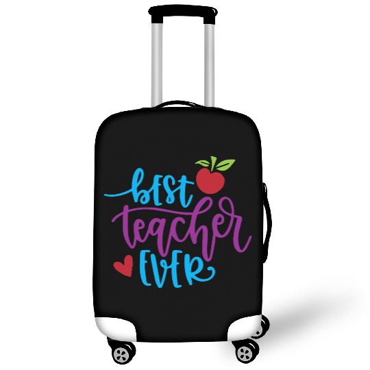 Best Teacher Ever – Apple & Heart Design Luggage Covers