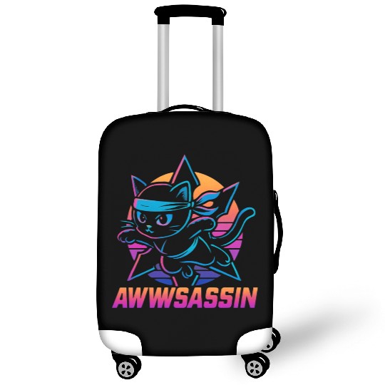 Ninja Cat Awwssassin Adventure Luggage Covers