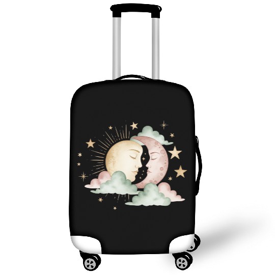 Sun & Moon Embrace Luggage Covers design