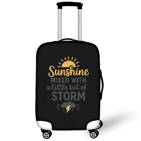 Sunshine and Storm Quote Design Luggage Covers