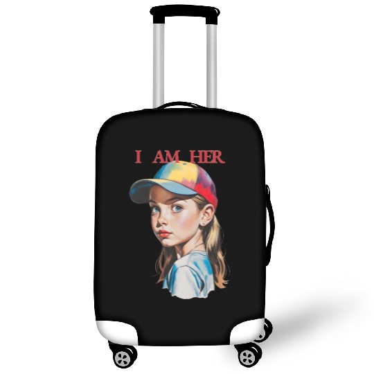 Women Empowerment Courageous Girl Luggage Covers