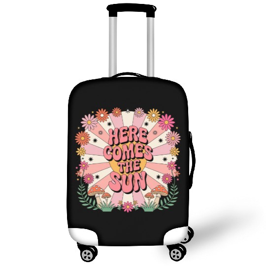 Here Comes The Sun Flowers Abstract Art Lover Luggage Covers