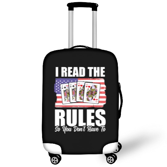USA Flag Pinochle Rules Patriotic Card Games Luggage Covers