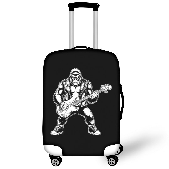 Bigfoot playing Bass Guitar Funny Sasquatch Gift Luggage Covers