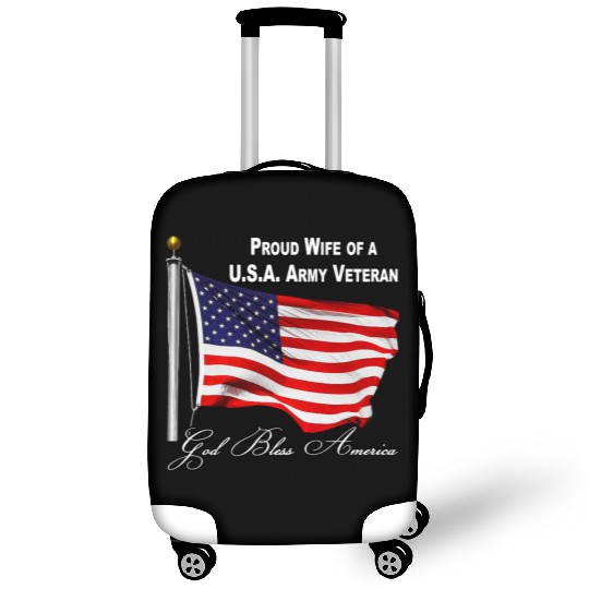 Proud Wife Of A US Army Veteran Luggage Covers