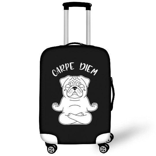 Peaceful Pug Meditation Luggage Covers