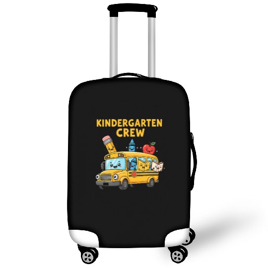 Kindergarten Crew School Bus Illustration Luggage Covers