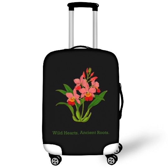 Wild Heart Orchid Botanical Design Luggage Covers
