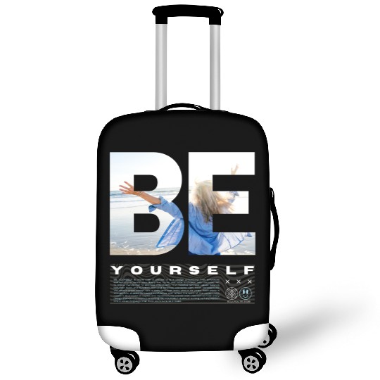 Be Yourself Inspirational Beach Scene Design Luggage Covers