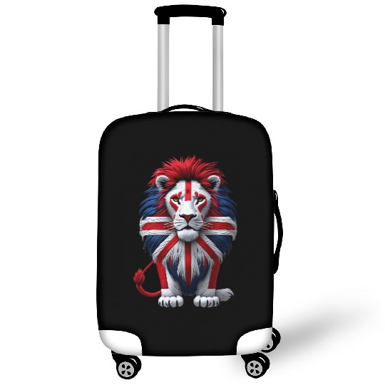 British Lion with Union Jack Flag Graphic Design Luggage Covers