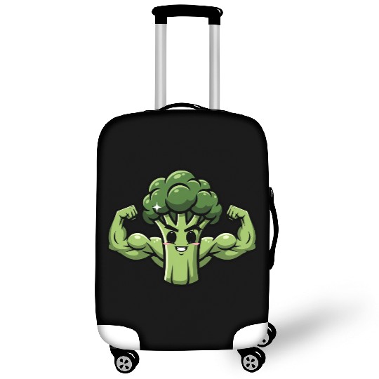 Muscular Broccoli Luggage Covers