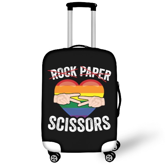 Funny Rock Paper Scissors LGBTQ LGBT Community Luggage Covers