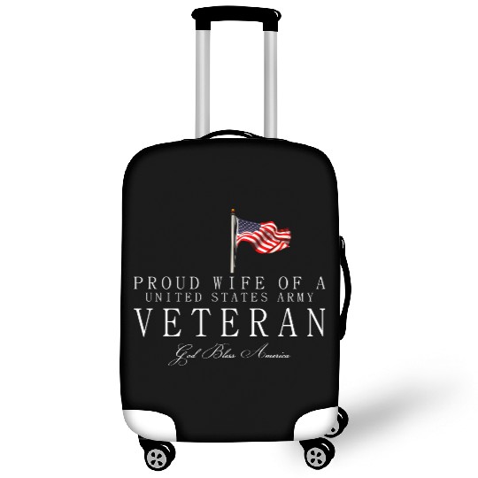 Proud Wife Of A US Army Veteran Luggage Covers