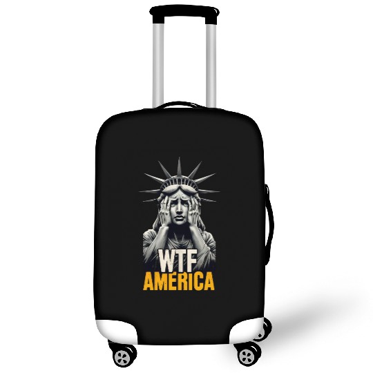 Contemporary Statue of Liberty Parody Design Luggage Covers