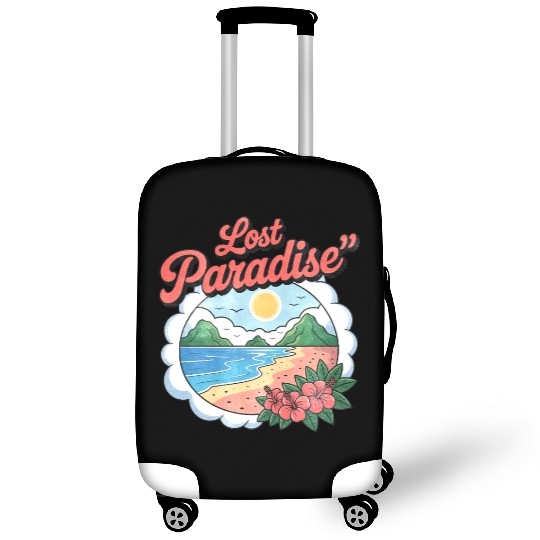 Lost Paradise Tropical Scene Luggage Covers