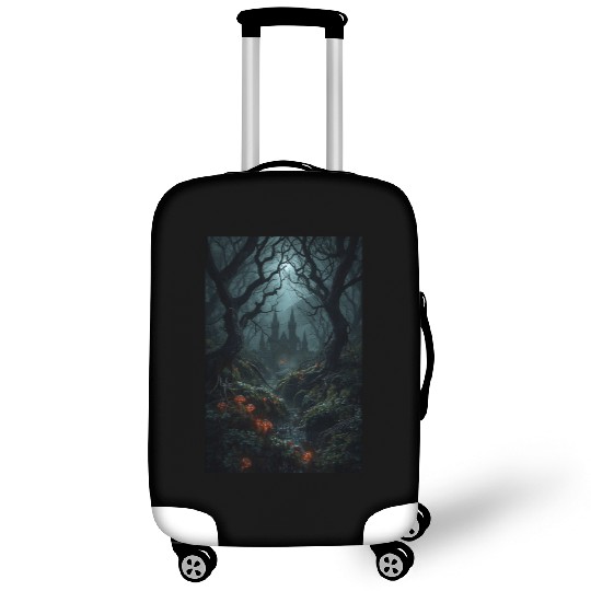 Enchanted Forest Castle Scene Luggage Covers