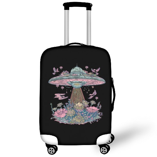 Galactic Blossom UFO Design Luggage Covers