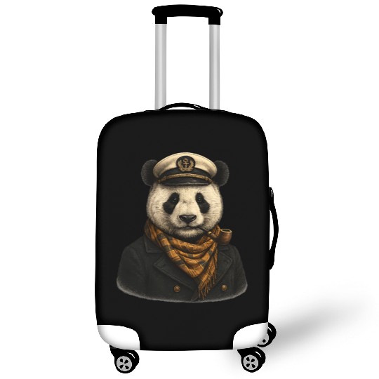 Captain Panda The Hipster Sea Commander Luggage Covers